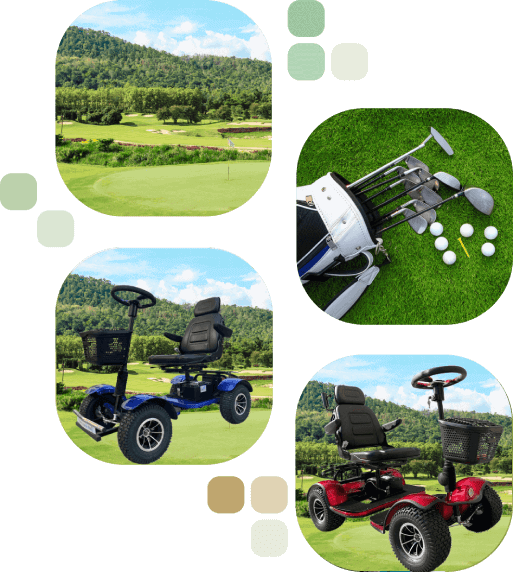 Power cruise golf carts